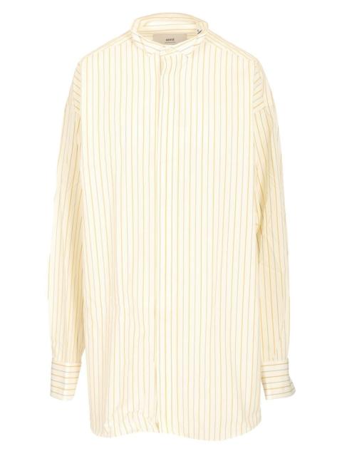 AMI Paris Ami Women Oversized Striped Shirt