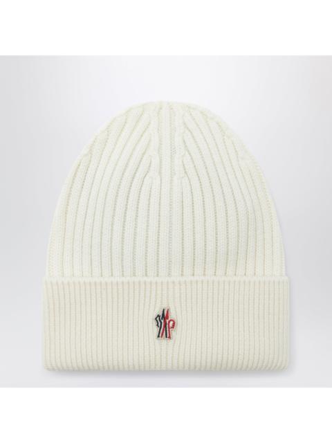 Moncler Grenoble Moncler Grenoble Ivory White Wool Beanie Men