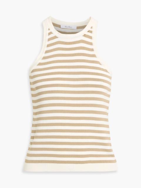 Max Mara Arnes striped cotton tank