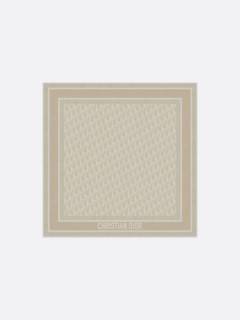 Dior Dior Oblique Natte 70 Square Scarf