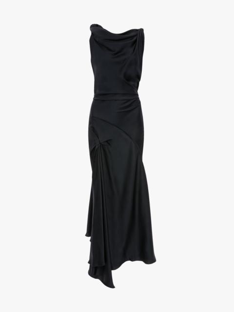 Victoria Beckham Posy Midi Dress In Navy