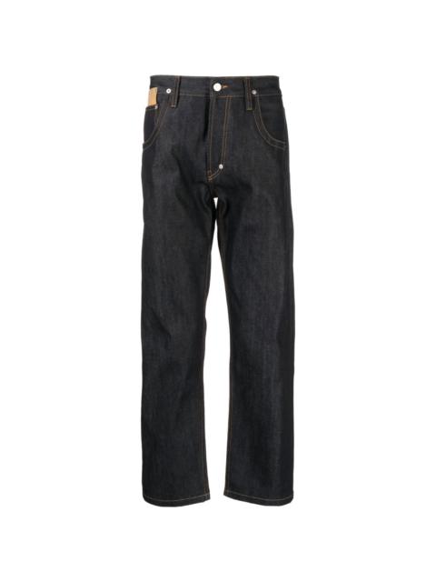 low-rise straight jeans