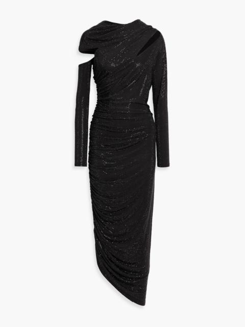 Cult Gaia Kumasi cutout crystal-embellished stretch-jersey maxi dress