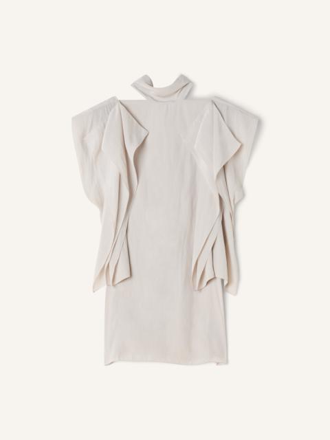 Lanvin FRILLED TOP IN CHARMEUSE