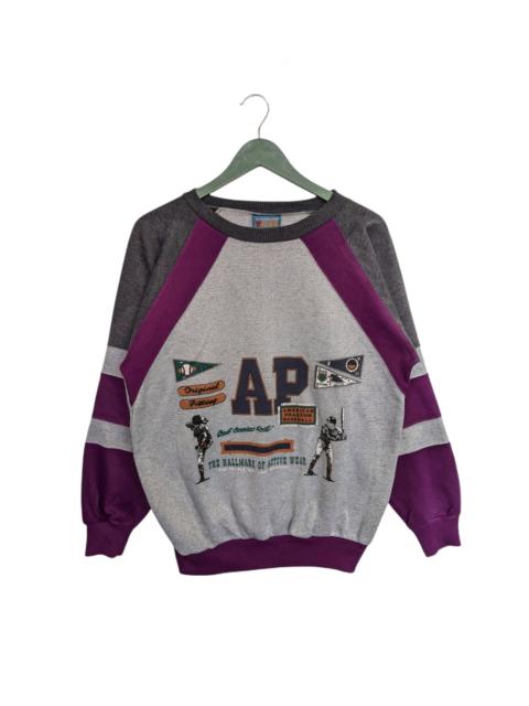 Other Designers Japanese Brand - Vintage Up Side Down Three Tones Sweatshirt