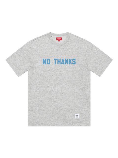 Supreme Supreme No Thanks Short-Sleeve Top 'Heather Grey'