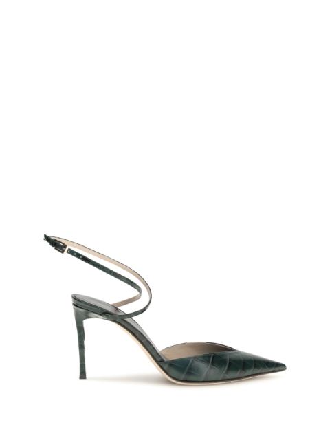 TOM FORD Tom Ford Crocodile-print Leather Pumps Emerald Green