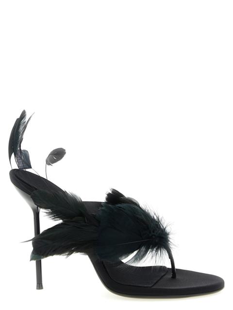 PARIS TEXAS Paris Texas Women 'Lidia Feather Thong' Mules