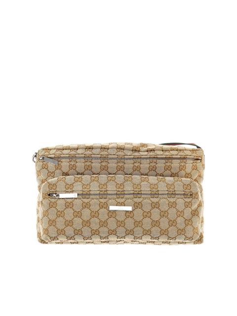 GUCCI Gucci Crossbody Bag with Web Ribbon Beige