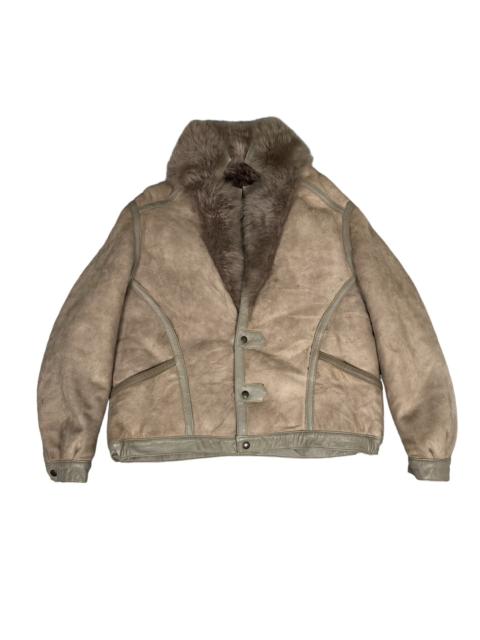 Other Designers Leather - Vintage Sherling Coat Leda Spain. J095