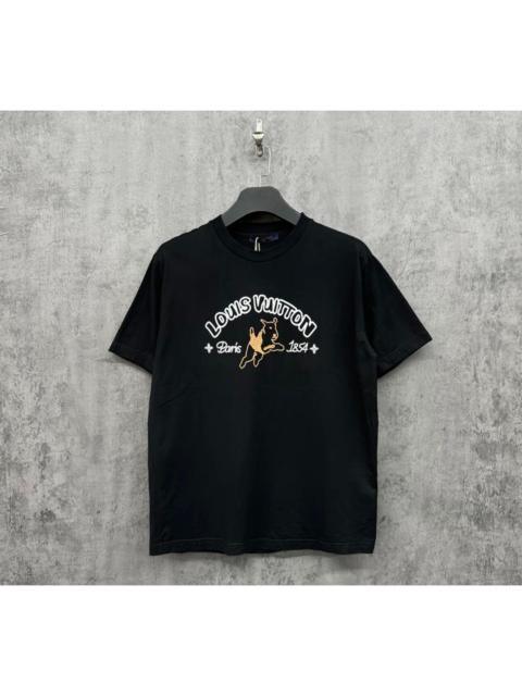 Louis Vuitton Louis Vuitton New Embroidered Logo Casual Short-Sleeve T-Shirt