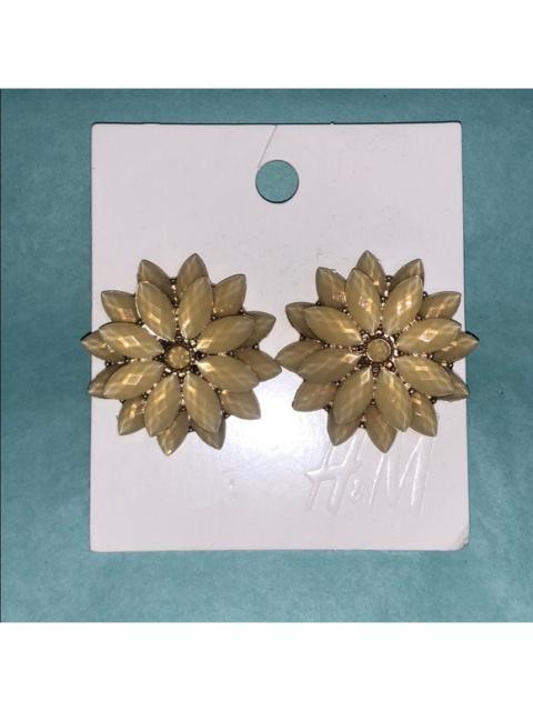 Other Designers H&M Large Flower Statement Earrings