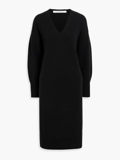 Another Tomorrow Cashmere and wool-blend midi dress