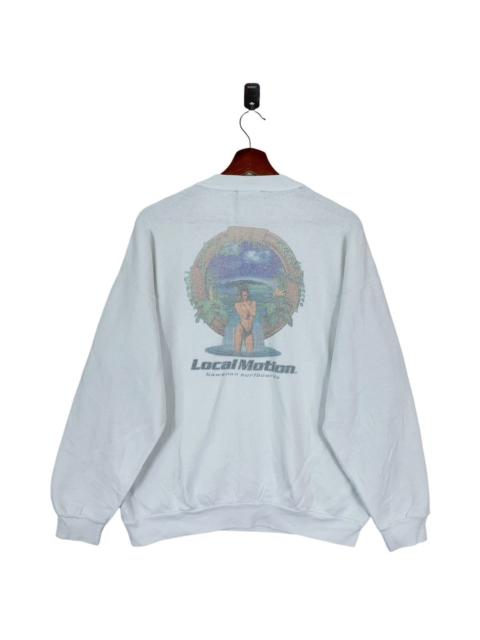 Other Designers VINTAGE LOCAL MOTION HAWAII SURFBOARD CREWNECK