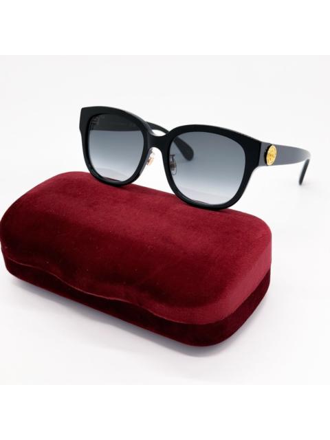 GUCCI NEW GUCCI GG1409SK 001 ROUND BLACK GREY WOMEN SUNGLASSES