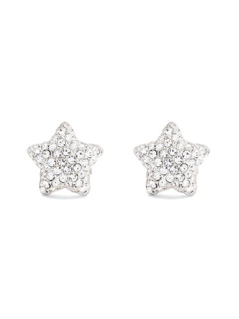 Marc Jacobs Marc Jacobs Star Pavé Stud Earrings in Silver/Crystal at Nordstrom