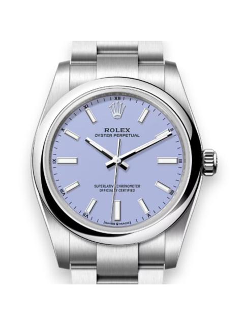 ROLEX Rolex Oyster Perpetual Automatic Chronometer Purple Dial Ladies Watch M124200-0008