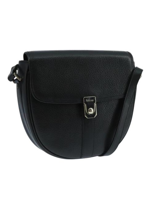 Burberry Burberry Shoulder Bag Leather Black Silver