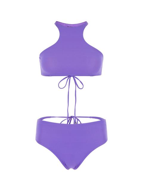 THE ATTICO Lilac stretch nylon bikini