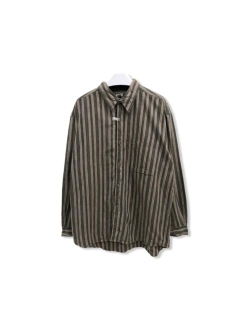 Other Designers Vintage - Vintage Michel Striped Design Flannel Shirt 👕