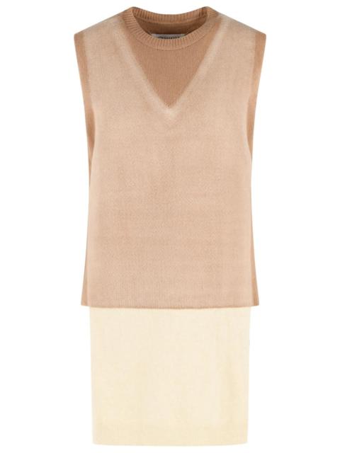 Maison Margiela Maison Margiela Beige Virgin Wool Vest Women