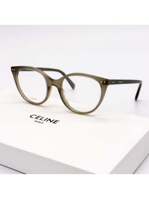 NEW CELINE CL50068I 093 CAT EYE KHAKI EYEGLASSES CELINE