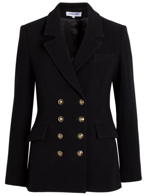 VERONICA BEARD Veronica Beard Claude Dicky Double-breasted Stretch-wool Blazer
