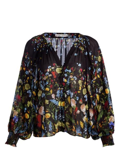 Alice + Olivia THALIA BUTTON DOWN BLOUSE