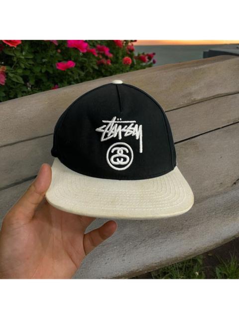 Stüssy Stussy Snap back Black White Embroidery Logo