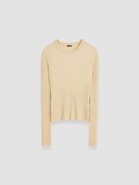 JOSEPH Merino Silk Rib Round Neck Jumper