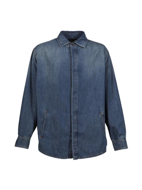 DARKPARK ETHAN - TENCEL LONG SLEEVED SHIRT / SLATE VINTAGE