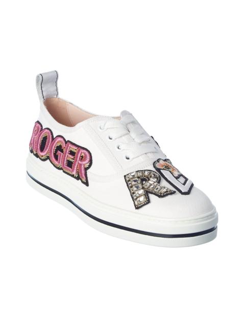 Roger Vivier Roger Vivier Call Me Vivier Patch Canvas Sneaker