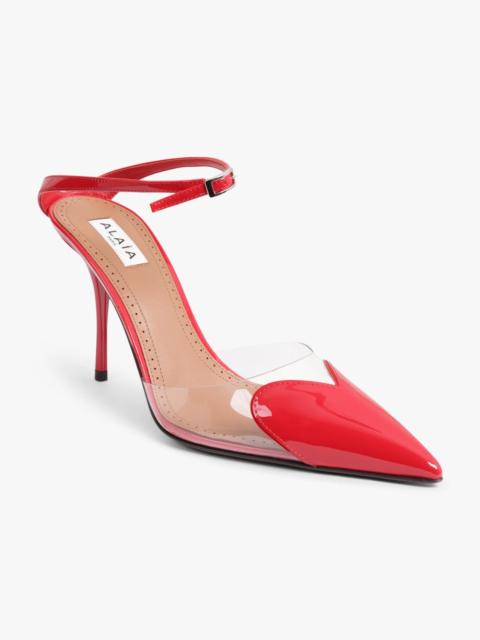 Alaïa LE COEUR 90MM PATENT PUMP | RED