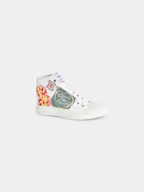 KENZO 'KENZO Hoshi' high top sneakers in cotton canvas