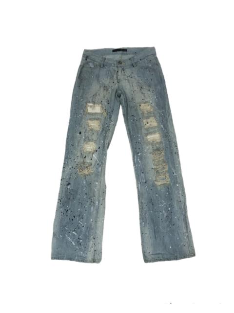 Other Designers Distressed Denim - Adonisis brand distress denim full paint splatter