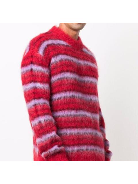 Marni BNWT AW21 MARNI STRIPED FUZZY-WUZZY MOHAIR SWEATER 50