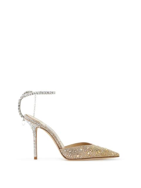 JIMMY CHOO CRYSTALS 'SAEDA 100' PUMPS