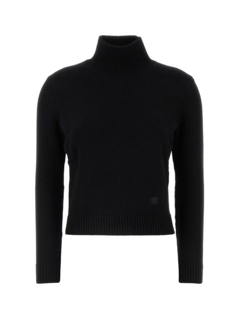 BALENCIAGA Black wool blend sweater
