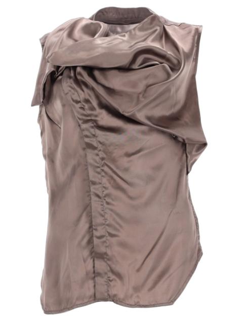 Rick Owens "ISLAND" CUPRO SLEEVELESS SHIRT