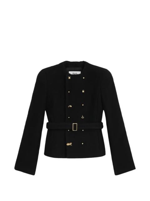 CELINE Celine Women Cashmere And Wool Belted Jacket