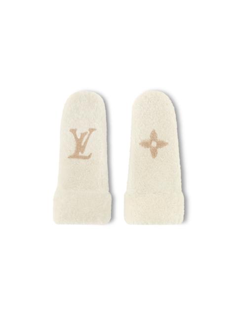 Monogram Shearling Mitts