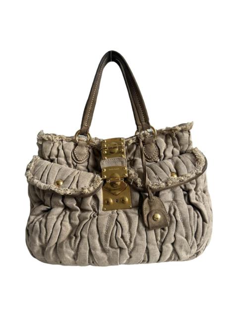 Miu Miu Coffer cloth handbag