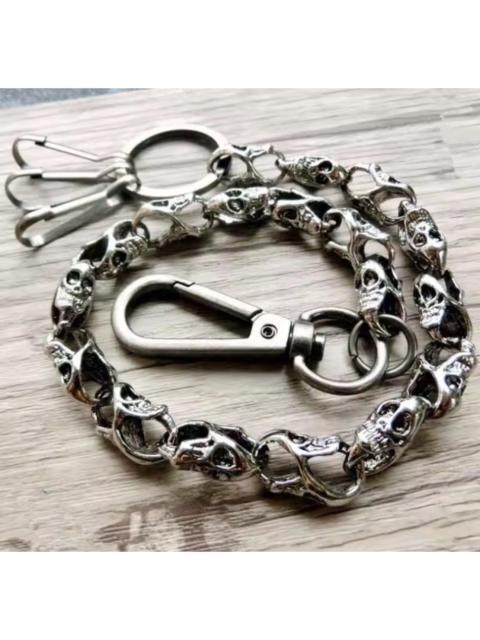 Other Designers Vintage - 53 cm Goth Punk Heavy Waist Skull Wallet Chain