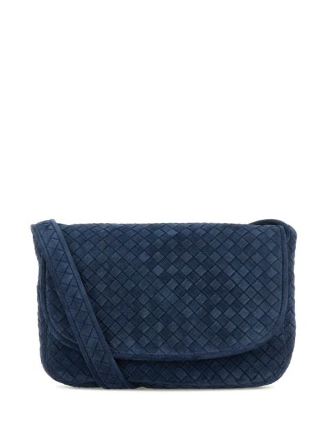 Bottega Veneta Bottega Veneta Men Navy Blue Messenger Veneto Crossbody Bag