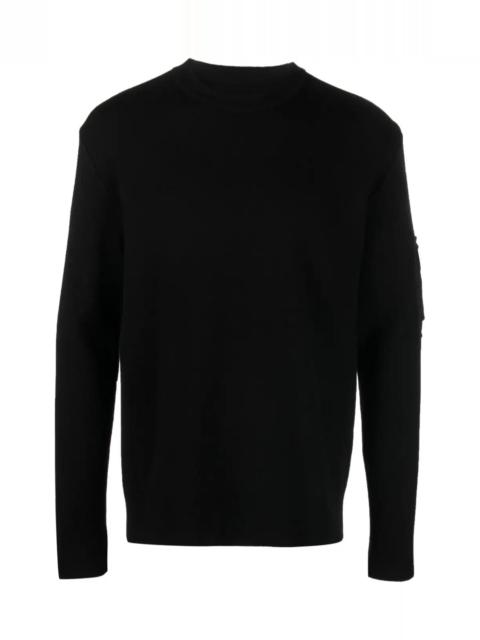 Givenchy POCKET-APPLIQUÉ WOOL JUMPER