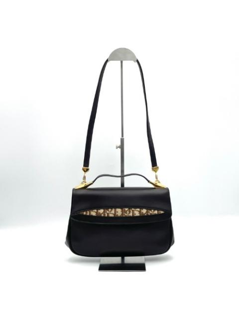 Other Designers Christian Dior Brown Leather Two-Way Bag