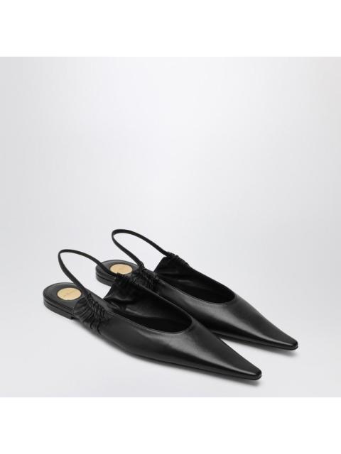 SAINT LAURENT Saint Laurent Black Anne-Marie Backless Ballerinas Women