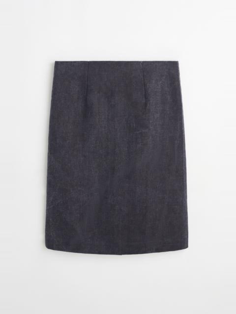 Our Legacy Sirocco Skirt Charcoal Bourdeaux Flow Weave