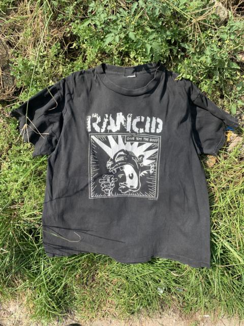 Rancid Give ’Em the Boot 2000 Vintage T-Shirt / Guitar Tag / Punk Ska Hardcore 
