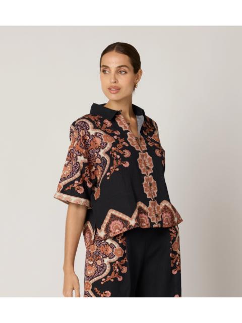 Cleobella JENI BLOUSE | DARK LAGOS